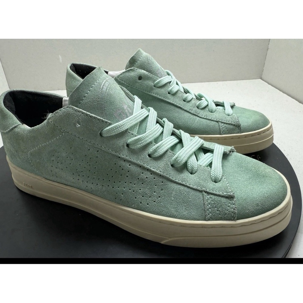 Women's P448 Italian Sneaker Size 38 US 7.5/8 Green Suede